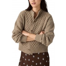LEVIS CHARLOTTE CREWNECK CARDIGAN ΖΑΚΕΤΑ ΠΛΕΚΤΗ ΓΥΝΑΙΚΕΙΑ NEUTRALS