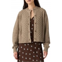 LEVIS CHARLOTTE CREWNECK CARDIGAN ΖΑΚΕΤΑ ΠΛΕΚΤΗ ΓΥΝΑΙΚΕΙΑ NEUTRALS