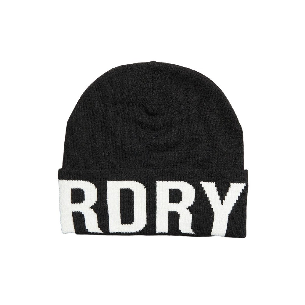 ΣΚΟΥΦΟΣ D2 CODE MTN KNITTED HAT ΓΥΝΑΙΚΕΙΟΣ SUPERDRY BLACK