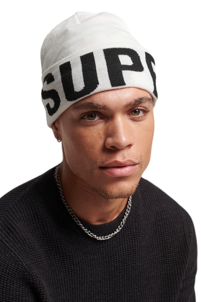 ΣΚΟΥΦΟΣ D2 CODE MTN KNITTED HAT ΓΥΝΑΙΚΕΙΟΣ SUPERDRY WHITE