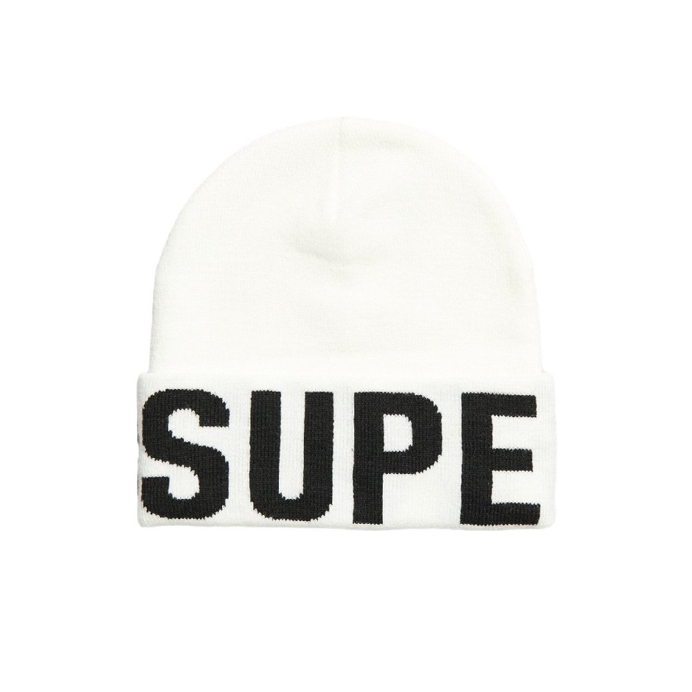 ΣΚΟΥΦΟΣ D2 CODE MTN KNITTED HAT ΓΥΝΑΙΚΕΙΟΣ SUPERDRY WHITE