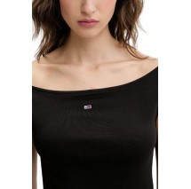 TOMMY JEANS BOAT NECK TOP SS EXT ΤΟΠ ΓΥΝΑΙΚΕΙΟ BLACK