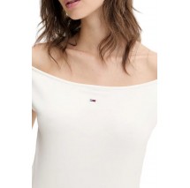 TOMMY JEANS BOAT NECK TOP SS EXT ΤΟΠ ΓΥΝΑΙΚΕΙΟ OFF WHITE