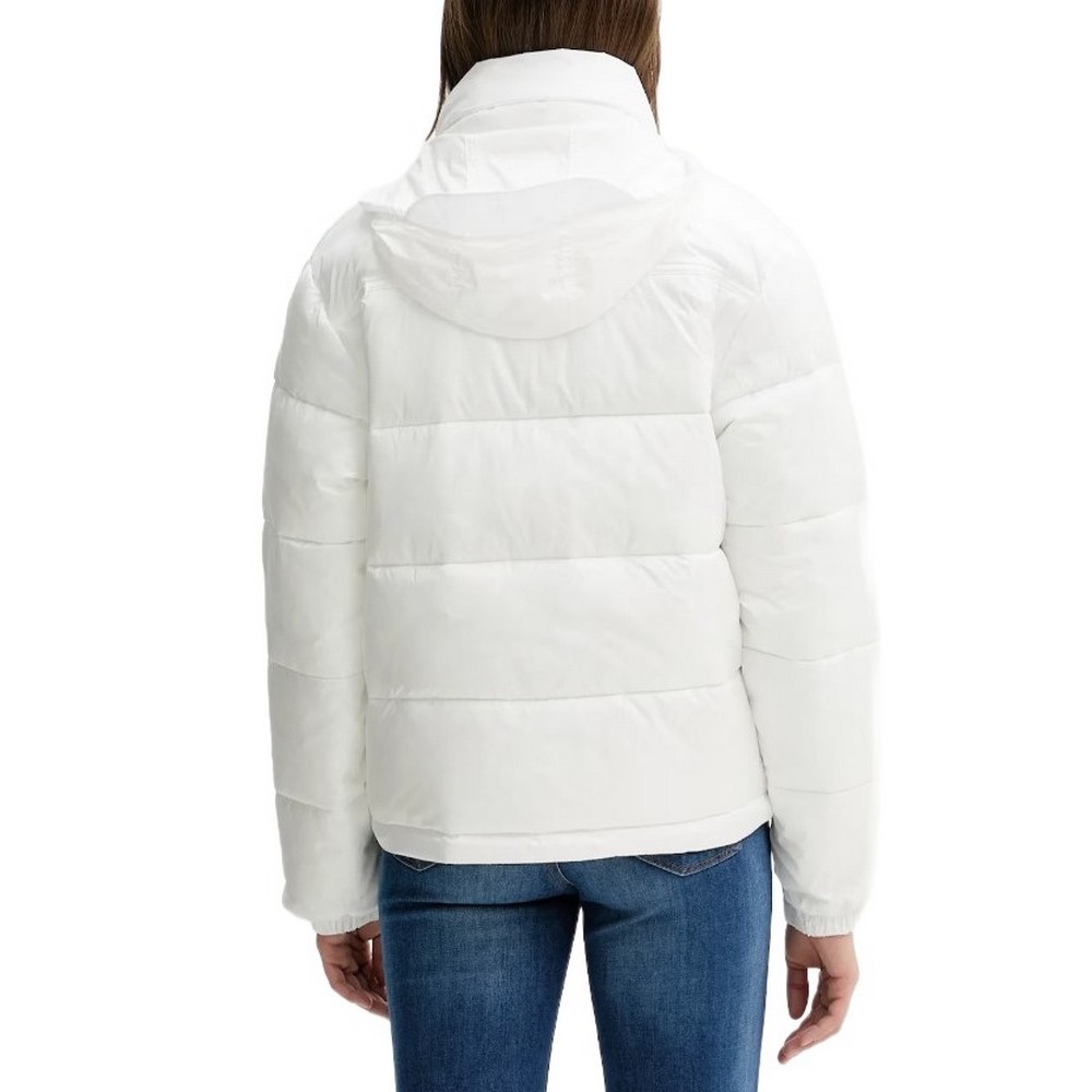 TOMMY JEANS PCKBL HOOD ESS PUFFER EXT ΜΠΟΥΦΑΝ ΓΥΝΑΙΚΕΙΟ WHITE
