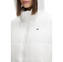 TOMMY JEANS PCKBL HOOD ESS PUFFER EXT ΜΠΟΥΦΑΝ ΓΥΝΑΙΚΕΙΟ WHITE