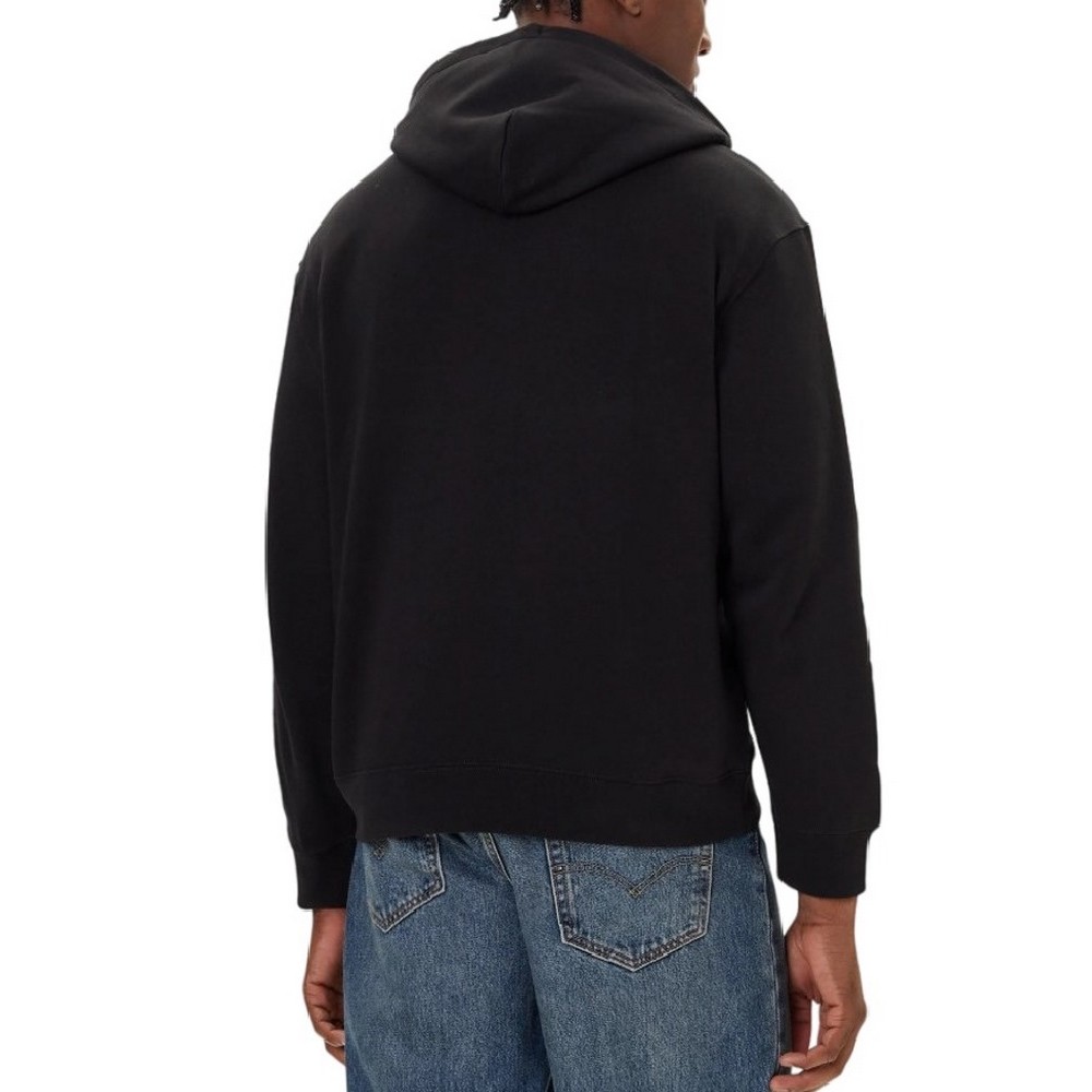 CALVIN KLEIN JEANS 350GSM FLEECE GIFT GIVING HOODIE ΜΠΛΟΥΖΑ ΦΟΥΤΕΡ ΑΝΔΡΙΚΗ BLACK
