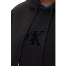 CALVIN KLEIN JEANS 350GSM FLEECE GIFT GIVING HOODIE ΜΠΛΟΥΖΑ ΦΟΥΤΕΡ ΑΝΔΡΙΚΗ BLACK