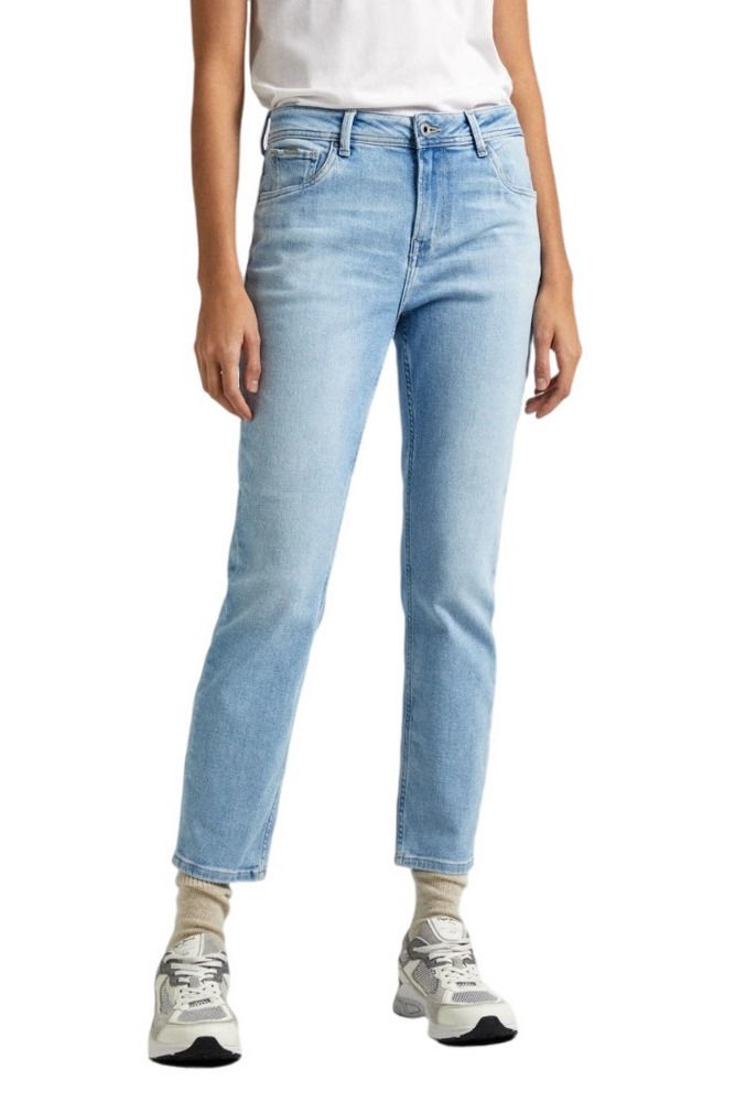 PEPE JEANS LONDON TAPERED JEANS ΠΑΝΤΕΛΟΝΙ ΓΥΝΑΙΚΕΙΟ BLUΕ DENIM