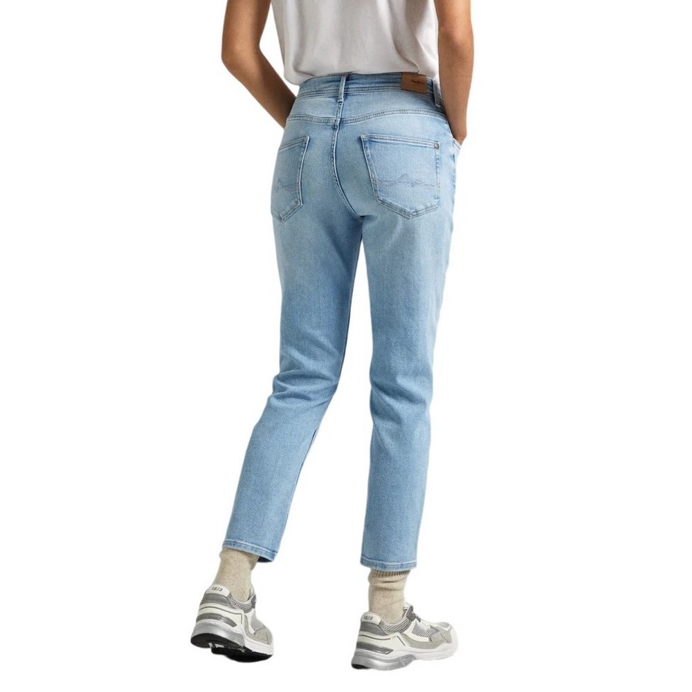 PEPE JEANS LONDON TAPERED JEANS ΠΑΝΤΕΛΟΝΙ ΓΥΝΑΙΚΕΙΟ BLUΕ DENIM