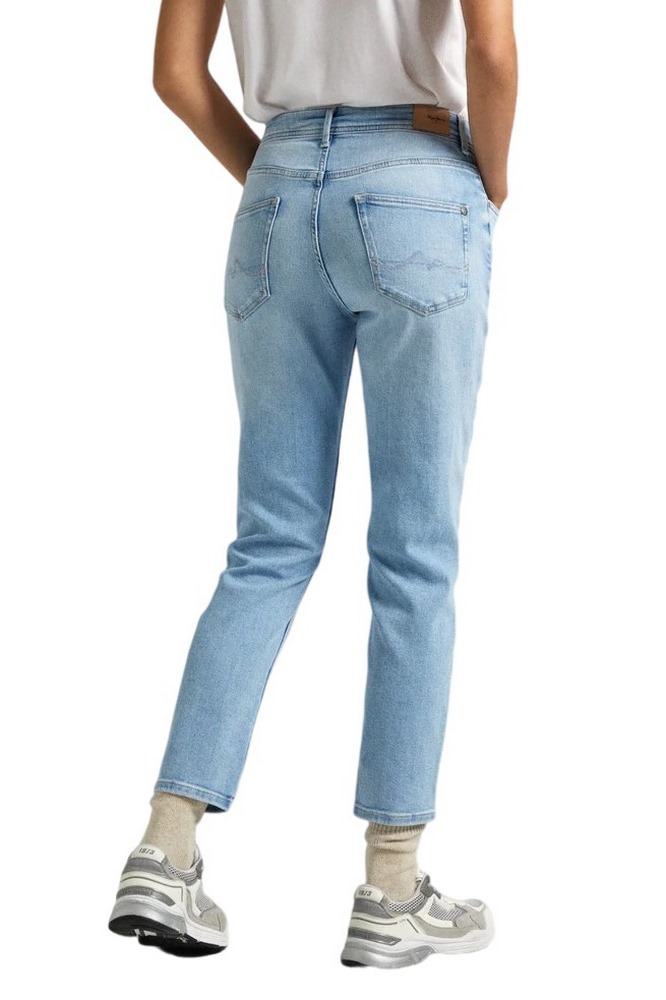 PEPE JEANS LONDON TAPERED JEANS ΠΑΝΤΕΛΟΝΙ ΓΥΝΑΙΚΕΙΟ BLUΕ DENIM