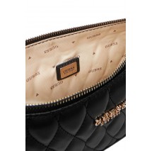 GUESS VALLA MINI TOP ZIP SHLDR BAG ΤΣΑΝΤΑ ΓΥΝΑΙΚΕΙΑ BLACK