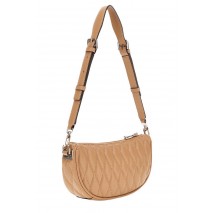 GUESS VALLA MINI TOP ZIP SHLDR BAG ΤΣΑΝΤΑ ΓΥΝΑΙΚΕΙΑ BEIGE