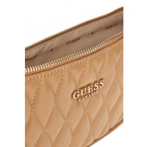 GUESS VALLA MINI TOP ZIP SHLDR BAG ΤΣΑΝΤΑ ΓΥΝΑΙΚΕΙΑ BEIGE