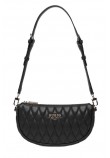 GUESS VALLA MINI TOP ZIP SHLDR BAG ΤΣΑΝΤΑ ΓΥΝΑΙΚΕΙΑ BLACK