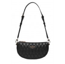 GUESS VALLA MINI TOP ZIP SHLDR BAG ΤΣΑΝΤΑ ΓΥΝΑΙΚΕΙΑ BLACK