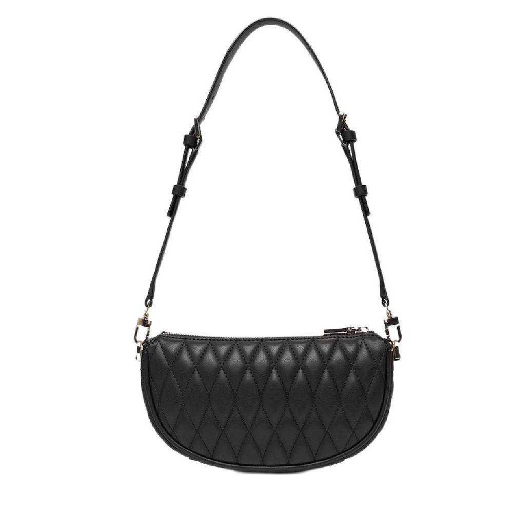 GUESS VALLA MINI TOP ZIP SHLDR BAG ΤΣΑΝΤΑ ΓΥΝΑΙΚΕΙΑ BLACK