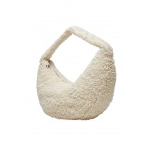 CALVIN KLEIN SHERPA CK ZIP PULLER LARGE BAG ΤΣΑΝΤΑ ΓΥΝΑΙΚΕΙΑ ECRU
