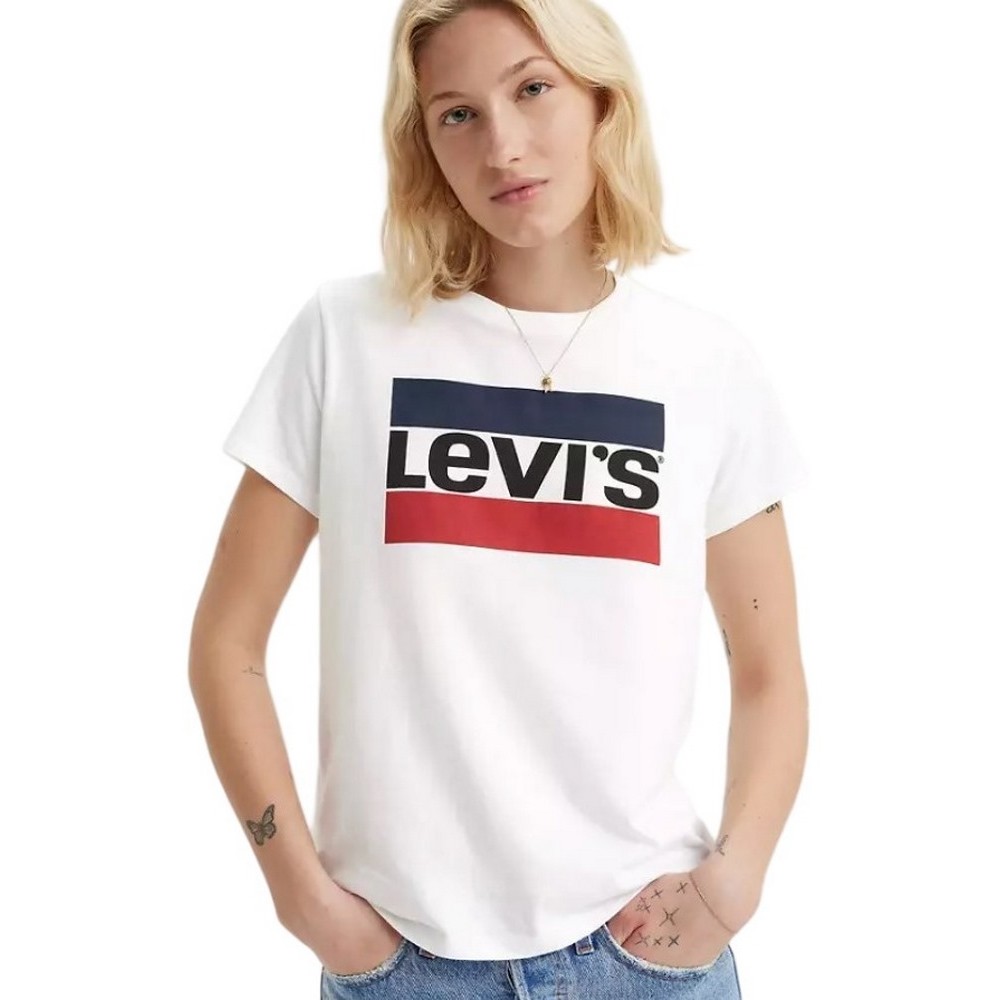 LEVIS THE PERFECT TEE SPORTSWEAR LOG T-SHIRT ΜΠΛΟΥΖΑ ΓΥΝΑΙΚΕΙΑ WHITE