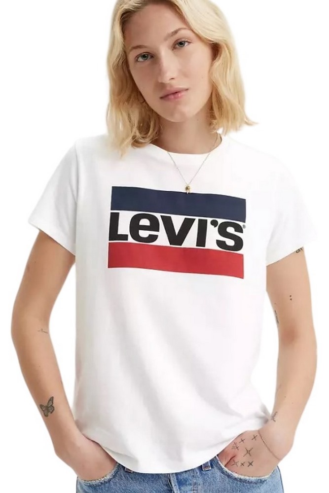 LEVIS THE PERFECT TEE SPORTSWEAR LOG T-SHIRT ΜΠΛΟΥΖΑ ΓΥΝΑΙΚΕΙΑ WHITE