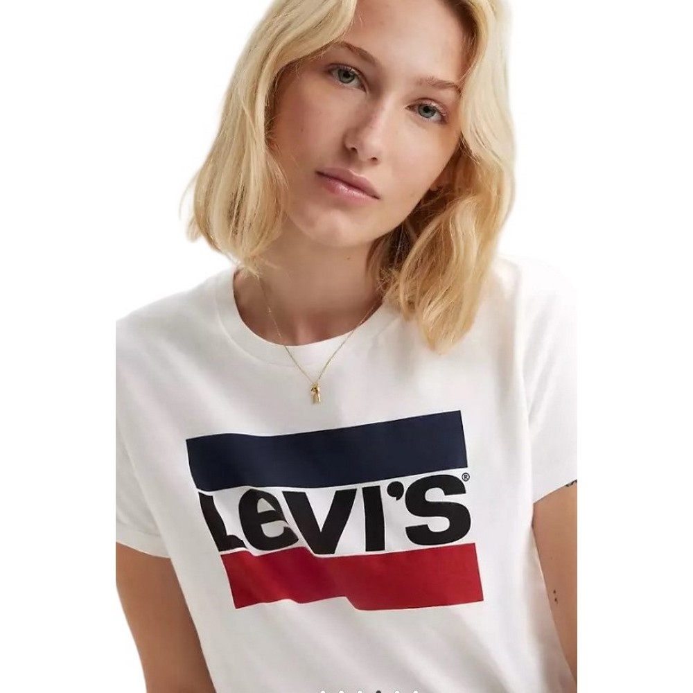 LEVIS THE PERFECT TEE SPORTSWEAR LOG T-SHIRT ΜΠΛΟΥΖΑ ΓΥΝΑΙΚΕΙΑ WHITE