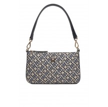 TOMMY HILFIGER JACQUARD SHOULDER POUCH ΤΣΑΝΤΑ ΓΥΝΑΙΚΕΙΑ NAVY