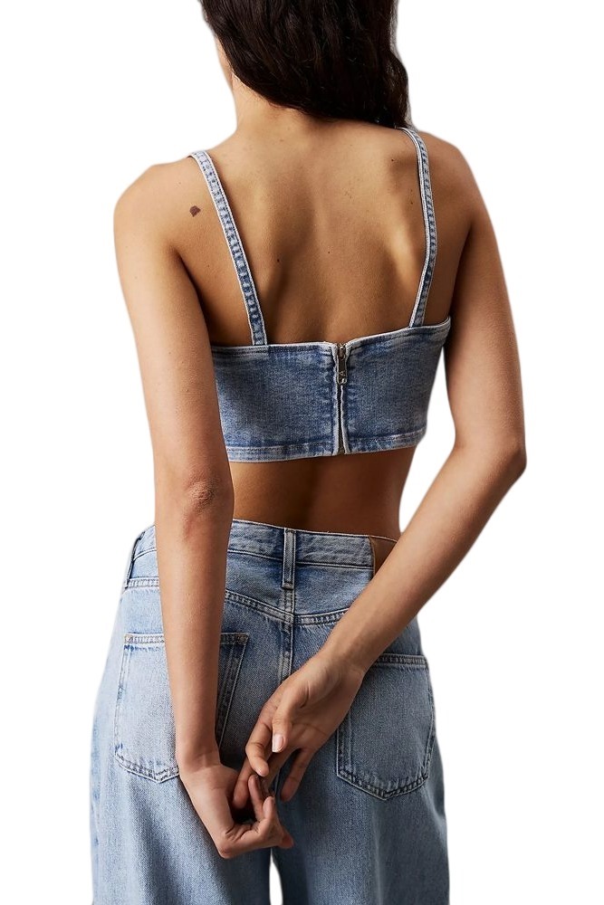 CALVIN KLEIN JEANS DENIM BRALETTE ΤΟΠ ΓΥΝΑΙΚΕΙΟ DENIM LIGHT