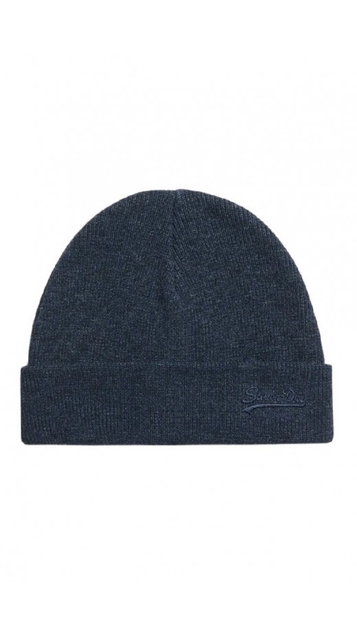 SUPERDRY D3 SDNA ESSENTIAL LOGO KNITTED BEANIE ΣΚΟΥΦΟΣ ΑΝΔΡΙΚΟΣ NAVY