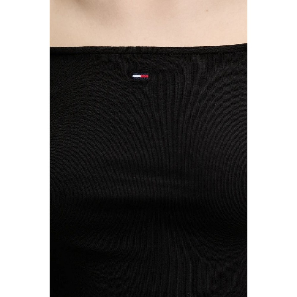 TOMMY JEANS SLIM ESSENTIAL BOAT NECK L ΜΠΛΟΥΖΑ ΓΥΝΑΙΚΕΙΑ BLACK