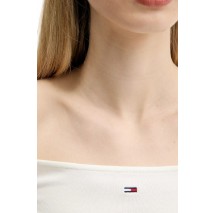 TOMMY JEANS SLIM ESSENTIAL BOAT NECK L ΜΠΛΟΥΖΑ ΓΥΝΑΙΚΕΙΑ OFF WHITE