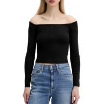 TOMMY JEANS SLIM ESSENTIAL BOAT NECK L ΜΠΛΟΥΖΑ ΓΥΝΑΙΚΕΙΑ BLACK