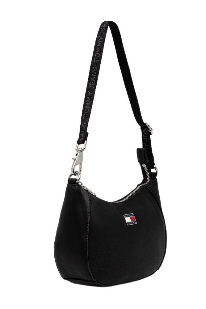 TOMMY JEANS DAILY ELEVATED SHOULDER BAG ΤΣΑΝΤΑ ΓΥΝΑΙΚΕΙΑ BLACK