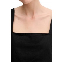 CALVIN KLEIN JEANS SOFT LINEN TOP ΤΟΠ ΓΥΝΑΙΚΕΙΟ BLACK