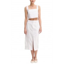 CALVIN KLEIN JEANS SOFT LINEN TOP ΤΟΠ ΓΥΝΑΙΚΕΙΟ BRIGHT WHITE