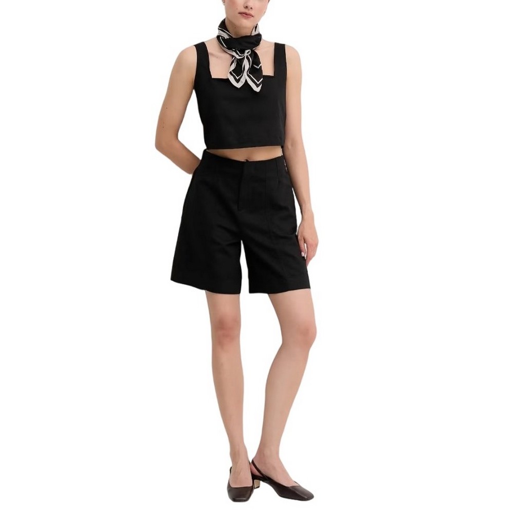 CALVIN KLEIN JEANS SOFT LINEN TOP ΤΟΠ ΓΥΝΑΙΚΕΙΟ BLACK
