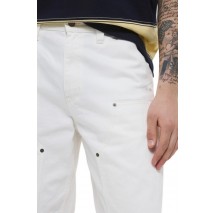 GUESS PANEL CARPENTER S ΒΕΡΜΟΥΔΑ ΑΝΔΡΙΚΗ OFF WHITE
