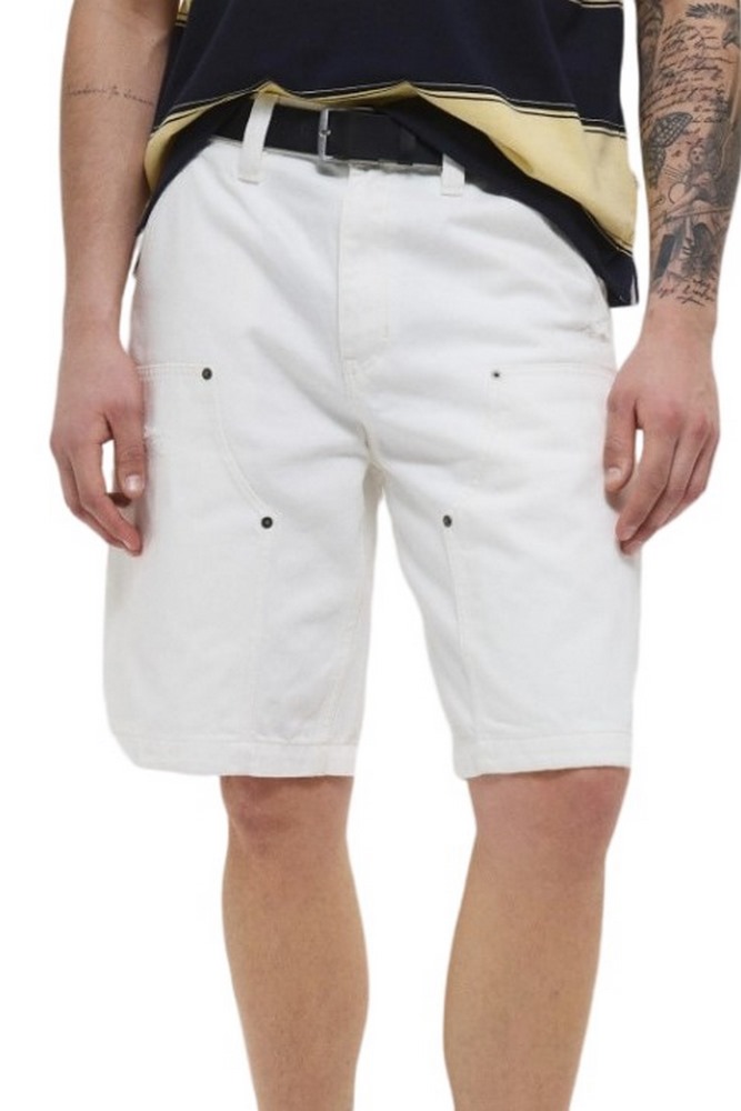 GUESS PANEL CARPENTER S ΒΕΡΜΟΥΔΑ ΑΝΔΡΙΚΗ OFF WHITE