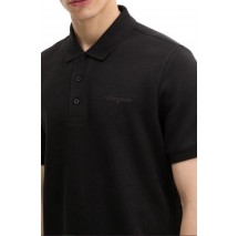 TOMMY JEANS REG WAFFLE SCRIPT POLO T-SHIRT ΜΠΛΟΥΖΑ ΑΝΔΡΙΚΗ BLACK
