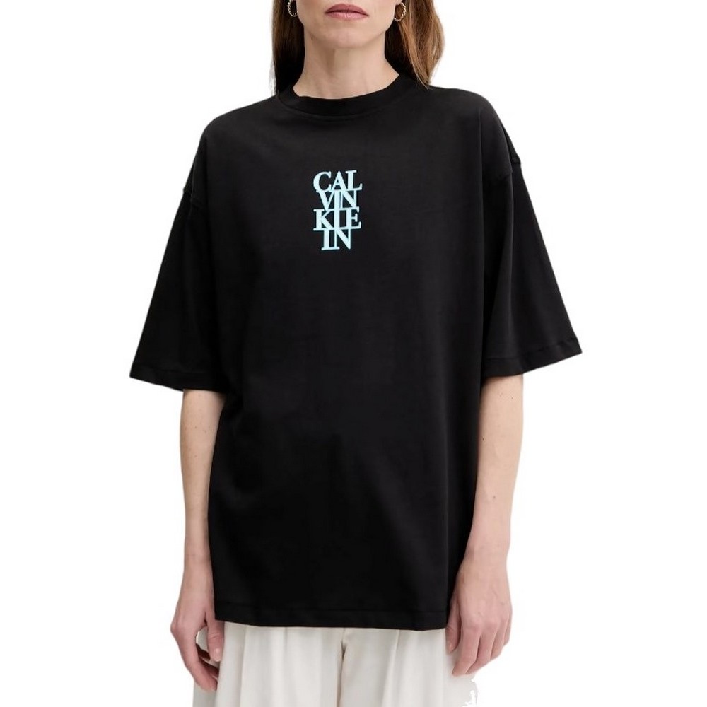 CALVIN KLEIN  OVERSIZE BOLD LOGO TEE T-SHIRT ΜΠΛΟΥΖΑ ΑΝΔΡΙΚΗ BLACK