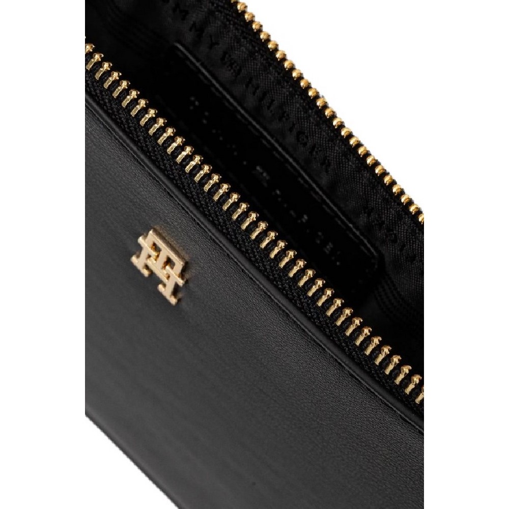 TOMMY HILFIGER  ICON CHAIN SHOULDER POUCH ΤΣΑΝΤΑ ΓΥΝΑΙΚΕΙΑ BLACK