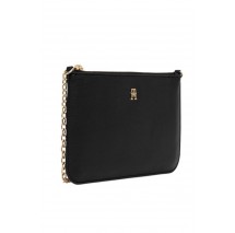 TOMMY HILFIGER  ICON CHAIN SHOULDER POUCH ΤΣΑΝΤΑ ΓΥΝΑΙΚΕΙΑ BLACK