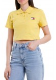TOMMY JEANS CRP BADGE SS POLO T-SHIRT ΜΠΛΟΥΖΑ ΓΥΝΑΙΚΕΙΑ YELLOW