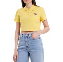 TOMMY JEANS CRP BADGE SS POLO T-SHIRT ΜΠΛΟΥΖΑ ΓΥΝΑΙΚΕΙΑ YELLOW