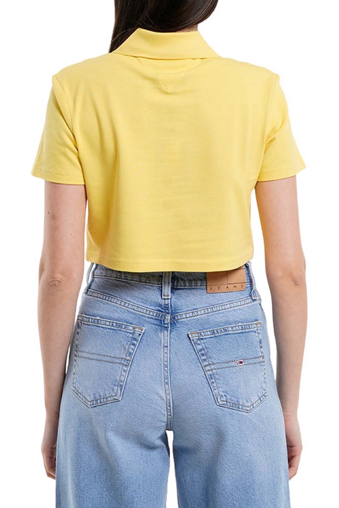 TOMMY JEANS CRP BADGE SS POLO T-SHIRT ΜΠΛΟΥΖΑ ΓΥΝΑΙΚΕΙΑ YELLOW