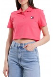 TOMMY JEANS CRP BADGE SS POLO T-SHIRT ΜΠΛΟΥΖΑ ΓΥΝΑΙΚΕΙΑ CORAL