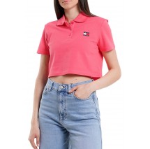 TOMMY JEANS CRP BADGE SS POLO T-SHIRT ΜΠΛΟΥΖΑ ΓΥΝΑΙΚΕΙΑ CORAL
