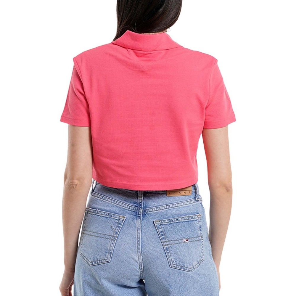 TOMMY JEANS CRP BADGE SS POLO T-SHIRT ΜΠΛΟΥΖΑ ΓΥΝΑΙΚΕΙΑ CORAL