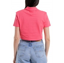 TOMMY JEANS CRP BADGE SS POLO T-SHIRT ΜΠΛΟΥΖΑ ΓΥΝΑΙΚΕΙΑ CORAL
