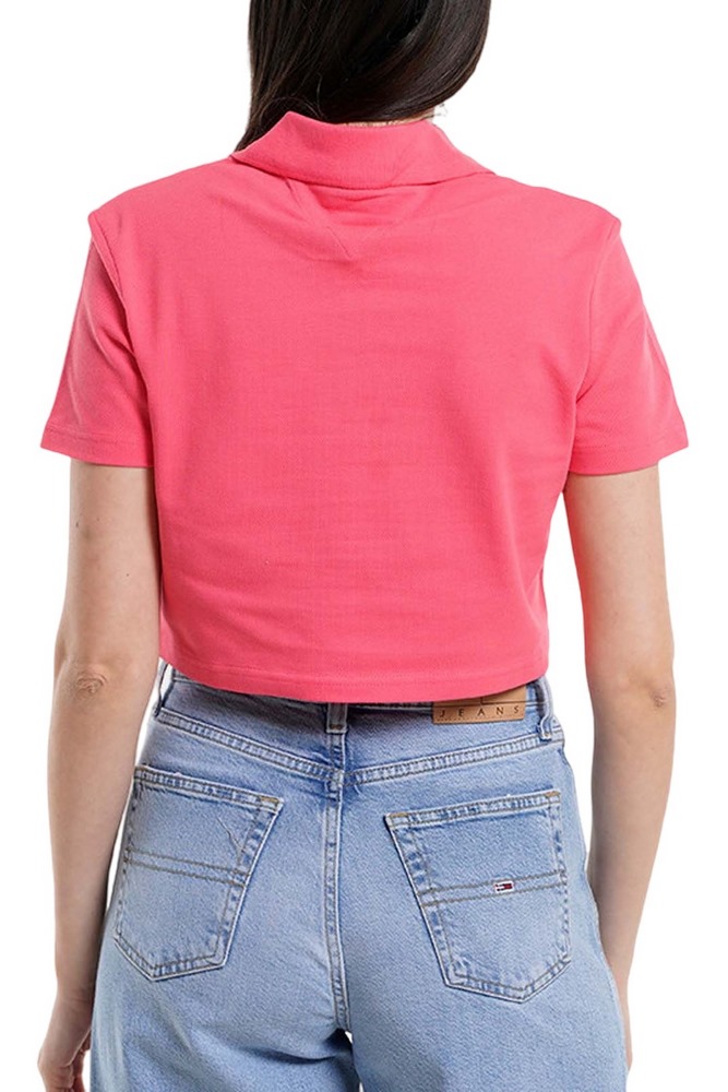 TOMMY JEANS CRP BADGE SS POLO T-SHIRT ΜΠΛΟΥΖΑ ΓΥΝΑΙΚΕΙΑ CORAL