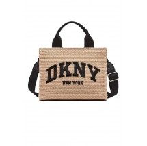 DKNY HANDLEE TOTE HANDBAG R51ADC80 ΤΣΑΝΤΑ ΓΥΝΑΙΚΕΙΑ NATURAL/BLACK