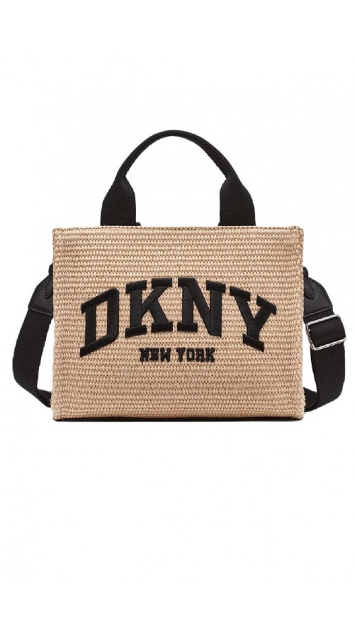 DKNY HANDLEE TOTE HANDBAG R51ADC80 ΤΣΑΝΤΑ ΓΥΝΑΙΚΕΙΑ NATURAL/BLACK